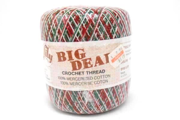 Craft Project Lot 2 Rolls Crochet Thread Partially Complete Doily Pattern Book
