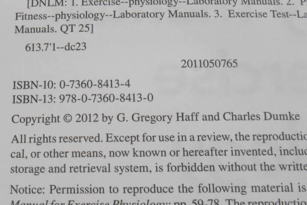Laboratory Manual For Exercise Physiology by G Gregory Haff Charles Dumke