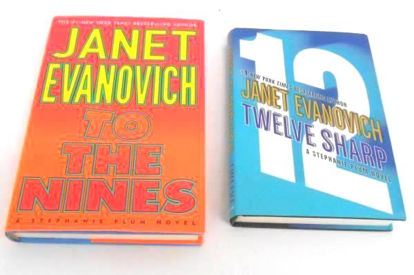 Lot of 2 Janet Evanovich Novels 12 Sharp To The Nines Stephanie Plum HCDJ
