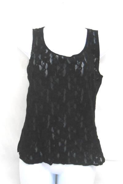 2 Tops Studio Y Teal 1 Shoulder Ruched Black Forever 21 Lace Tank Women's M