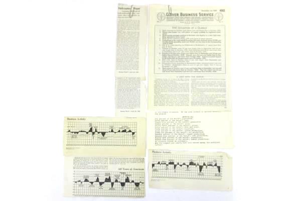 Assorted VTG Business Reports from Clover Business Service December 1927