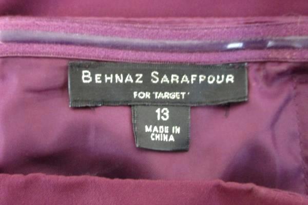 Behnaz Sarafpour Women Junior's Strapless Tea Length Empire Waist Dress Size 13