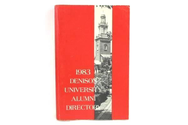 Vintage 1983 Denison University Alumni Directory