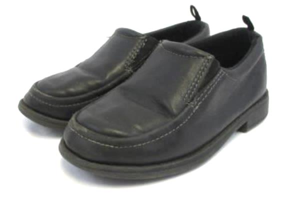 Healthtex Boy's Black Dress Loafers Slip On Youth Size 10 Child Kid