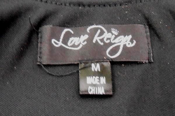 Love Reign Sleeveless Little Black Dress LBD Elastic Waist Crochet Overlay Sz M