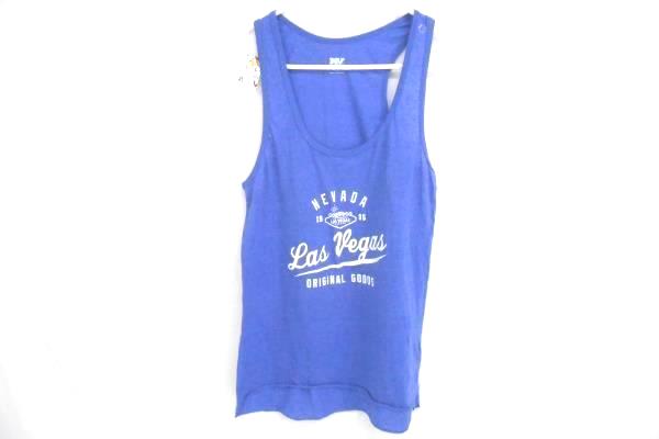 Women's LAS VEGAS Tank Top Size Large Purple Welcome To Fabulous Las Vegas NV