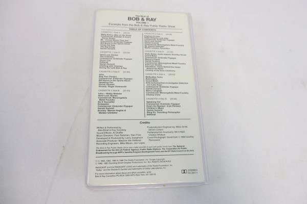 BEST OF BOB & RAY VOL. 1 PBS RADIO SHOW 4 Cassettes Set RadioArt Audiobook