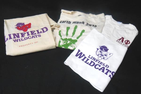 Linfield College Lot Sorority T-Shirt Earth Week T-Shirt M Laundry Bag Towel