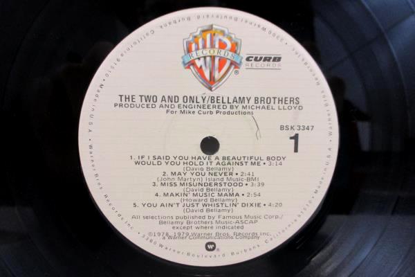 Bellamy Brothers LP 33 RPM "The Two And Only" 1979