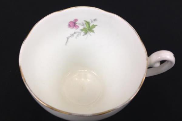 Adderley Bone China Lawley Tea Cup England Pink Blue Yellow Flowers