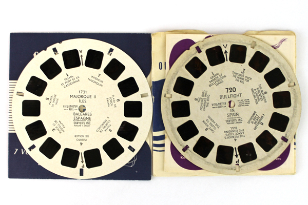 Lot of 2: View-Master Bullfight & Majorque Iles Spain Typeset Reels #720-1731