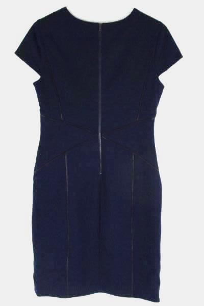 Cynthia Steffe Women's Sleeveless Blue Dress w/ Zip Back Size 8