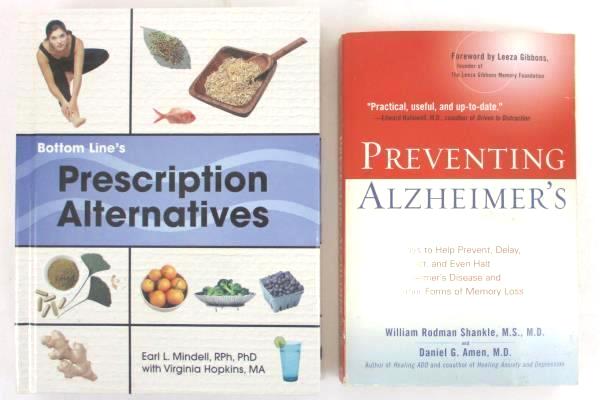 Lot of 4 Health Books Prescription Alternatives Osteoporosis Alzheimer's Tips