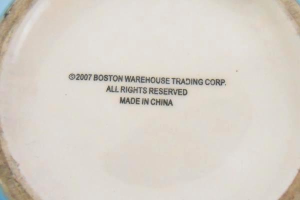 Tropical Fish Bowl Blue Boston Warehouse Decorative Serving Dip Appetizer 2007