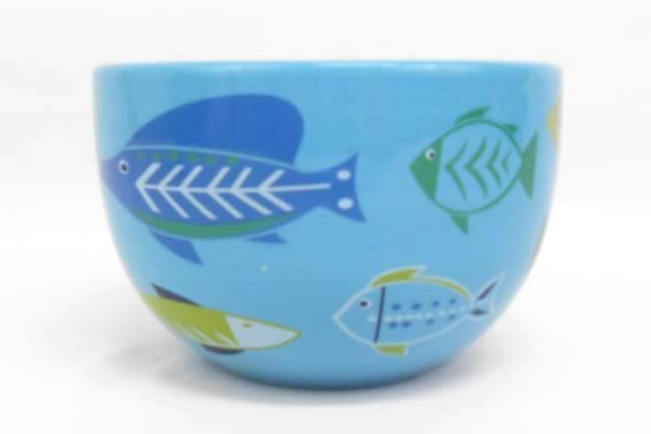 Tropical Fish Bowl Blue Boston Warehouse Decorative Serving Dip Appetizer 2007