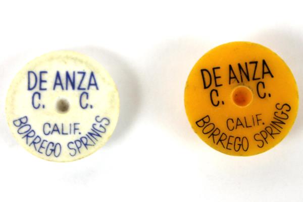 7: Plastic Ron Hoetmer De Anza CC Overlake - Princeville Hawaii Golf Markers