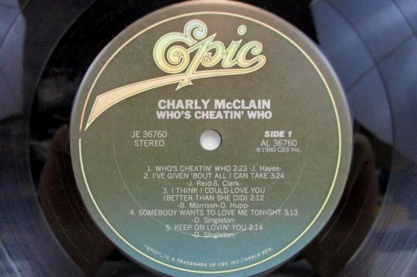 Charly McClain Who's Cheatin' Who LP Vinyl Album 1980 36760 Epic 33RPM Country