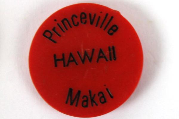 7: Plastic Ron Hoetmer De Anza CC Overlake - Princeville Hawaii Golf Markers