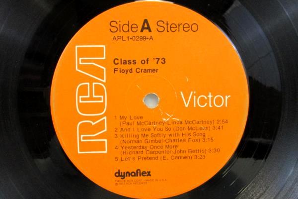 Floyd Cramer Class of '73 Album LP APL1-0299 RCA 1973 Country Vinyl 33 RPM