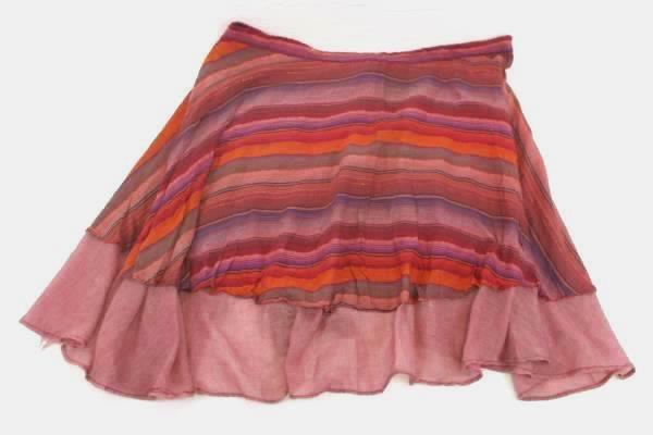 Women's Outfit Little Journey Wrap Skirt And August Silk Sleeveless Black Top XL