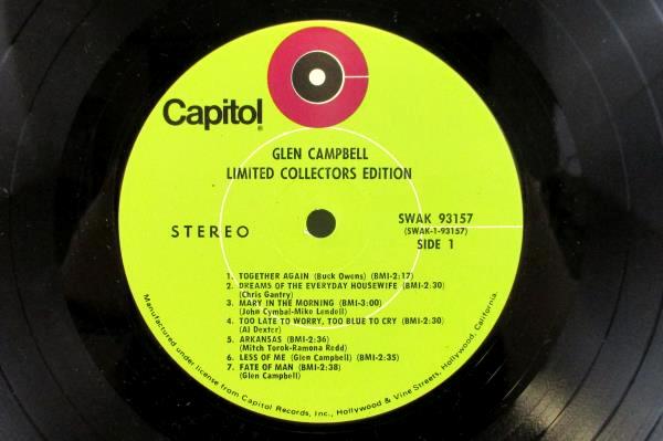 Glen Campbell's Limited Collectors Edition Vinyl LP 1970 93157 Capitol Records