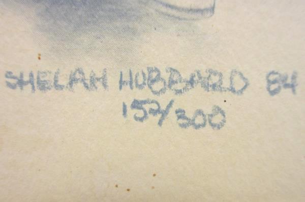 1984 Signed Shelah Hubbard 152/300 Limited Edition Sketch Skipper Captain 4x6