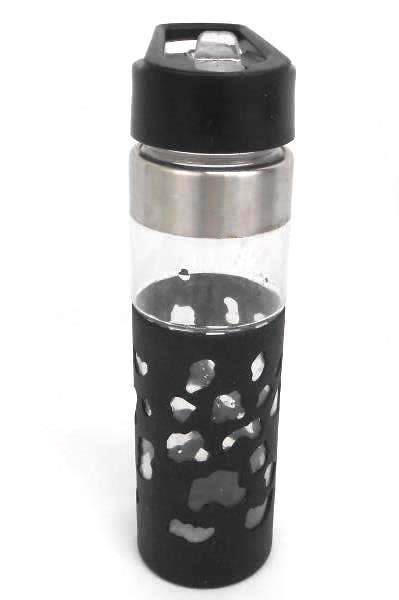 Lot of 2 Travel Mugs Built Metal & Plastic Purple Black Clear