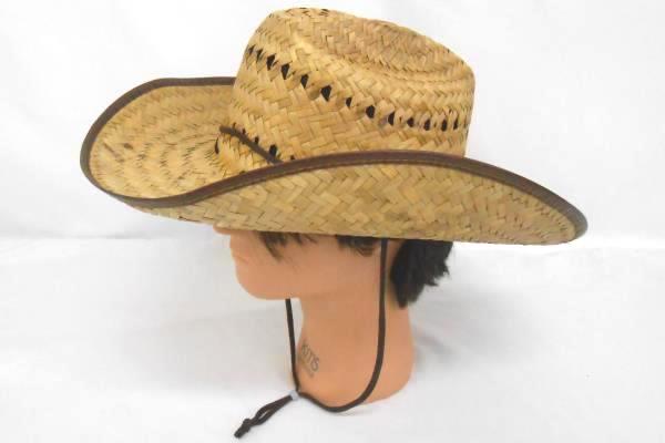 Lot of 2 Men Clothing Accessory Campia Moda Shirt Blue Button Up Straw Hat Small