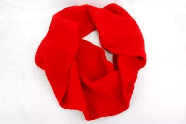 J Crew Bright Red Cable Knit Infinity Scarf And Knit Beanie Cap Hat Winter