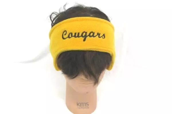Lot of Women Accessories Yellow Cougars Head Warmer Ear Muff Wrap & Gloves