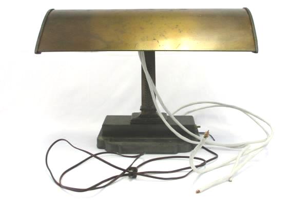 Art Deco Desk Table Lamp Globe Vintage Antique Office DIY Project M 50 - B
