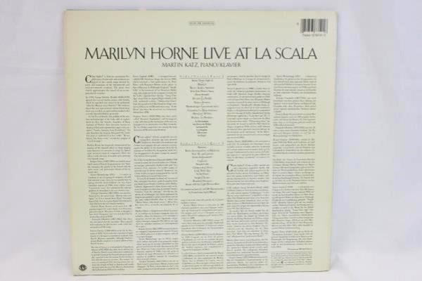 MARILYN HORNE LIVE AT LA SCALA 33 RPM LP VINYL M37819 CBS MASTERWORKS