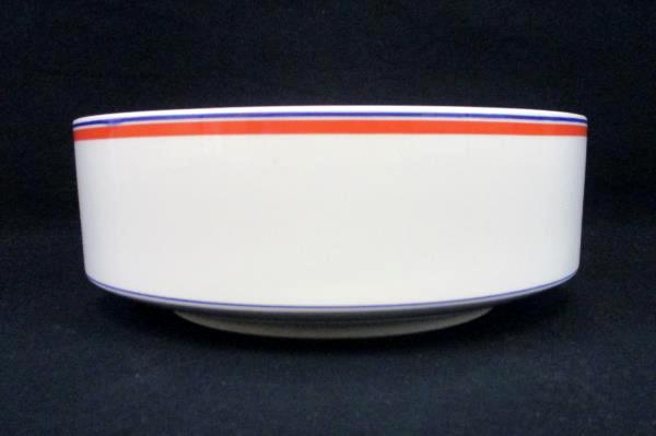 Villeroy & Boch Dinnerware Carrousel Blue/Orange Bands Round Vegetable Bowl