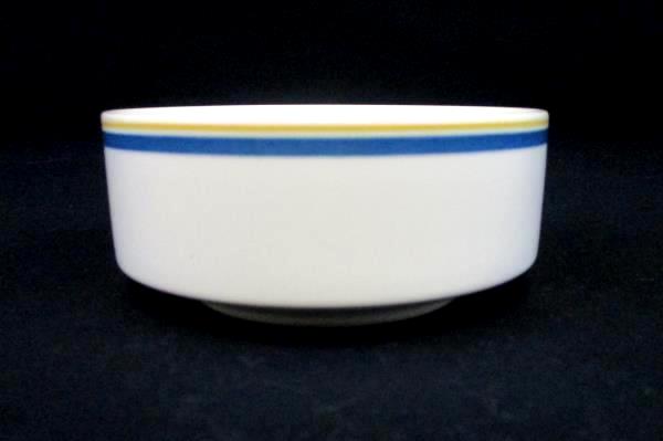 Set of 6 Villeroy & Boch Carrousel Blue Gold Bands Fruit Dessert Sauce Bowl