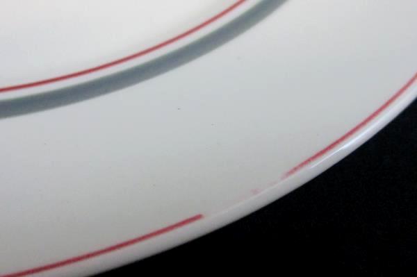 Villeroy & Boch Carrousel Grey Maroon Bands Bread & Butter Plate Porcelaine