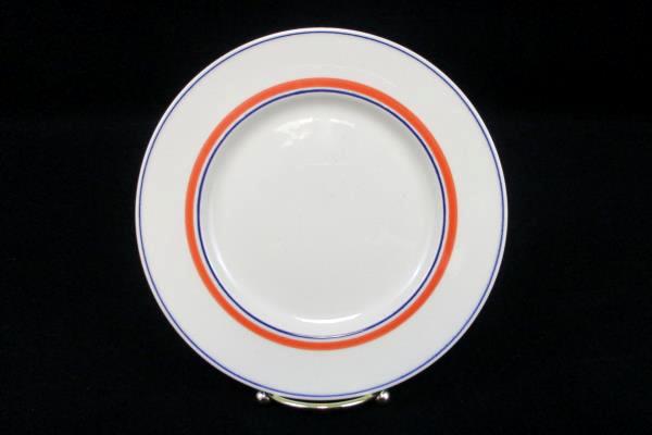 Set of 3 Villeroy & Boch Carrousel Blue Orange Bands Bread & Butter Plates