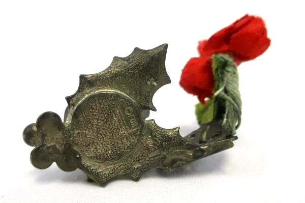 Fort Pewter Christmas Angel Place Card Holder Violin Miniature