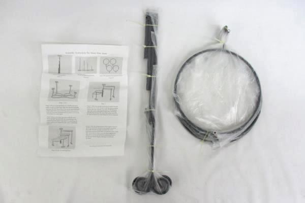 4 METAL PLATE STANDS Medium Connectable Separate Wrought Iron Black 8" Dia EA