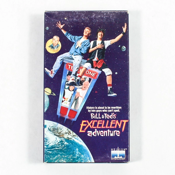 Bill & Ted's Excellent Adventure VHS Tape, 1989 