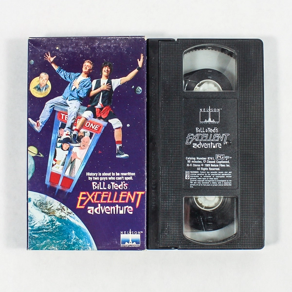 Bill & Ted's Excellent Adventure VHS Tape, 1989 