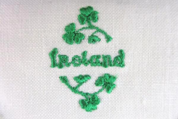Vintage Linen Embroidered Ireland Dresser Sachet Potpourri