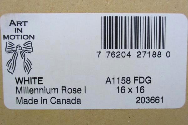 Art In Motion Millennium Rose I Wall Plaque 16 x 16