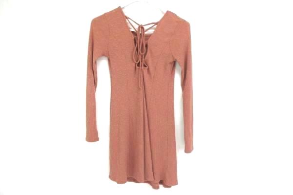 2 Mini Dresses Charming Charlie Sheer Sleeve Lace Forever 21 Tie Back Women's M