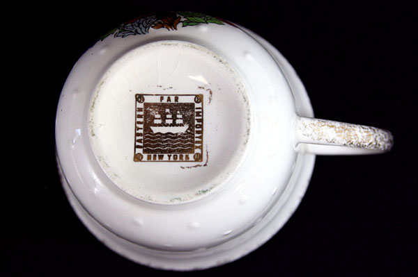 Vintage Eastern Far Importex W.S. George Cape Code Cup And Saucer Set