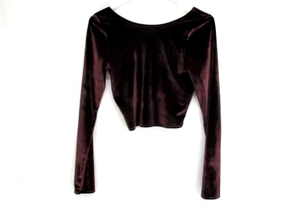 Lot 2 Tops Forever 21 Long Sleeve Abercrombie Velvet Crop Long Sleeve Women's M