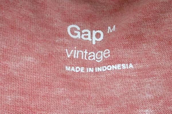 Gap Vintage Brand Polo Shirt Space Dye Red Short Sleeve Button Down Collar Men M