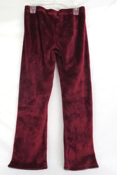 Rue 21 Burgundy Christmas Fleece Lounge Pants Happy Holiday Sequin Womens M