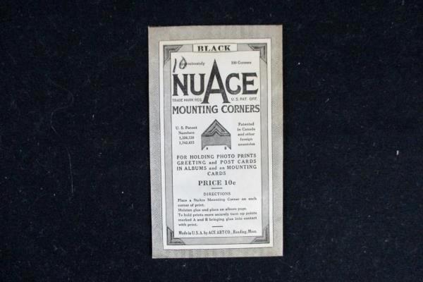 Vintage Baby Album Empty Detailed Cover Tie With NuAce Mounting Corners