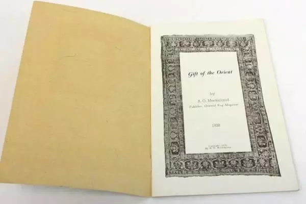 Gift of the Orient Kerman Rug & Trading Co Booklet San Francisco Ca 1938