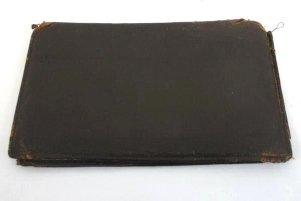 Meeker Vintage Fine Morocco Leather Bi-fold Case Wallet Pocket Checkbook